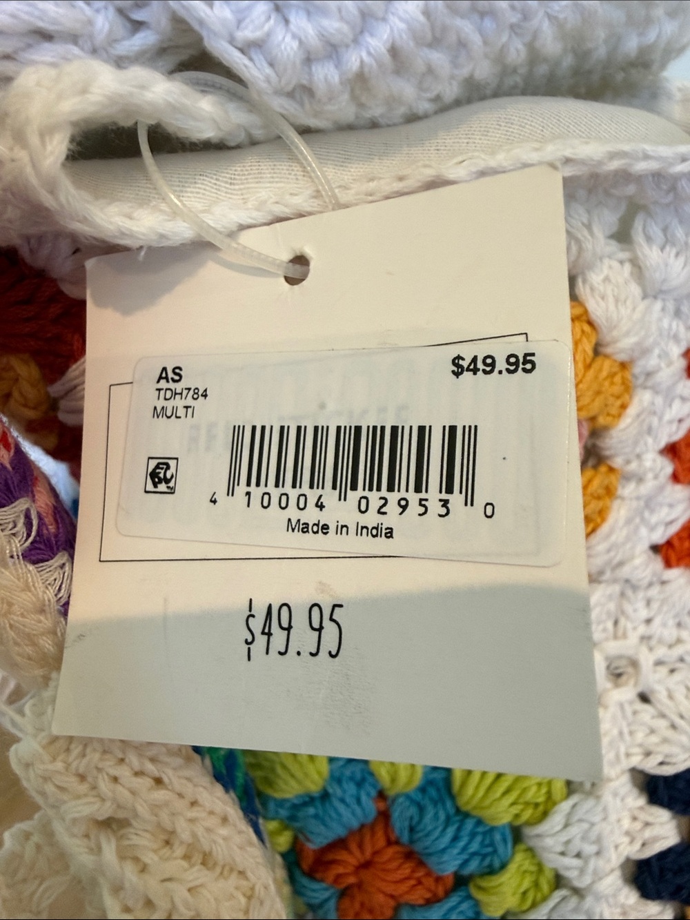Altar’s state and Handmade 2 Crochet White Tote Bag with Colorful Strap - Picture 3 of 15
